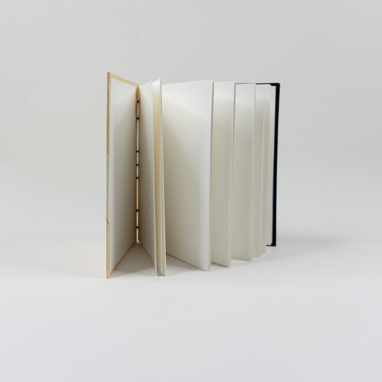 Coptic Stitch Handmade Book - Gold & Black