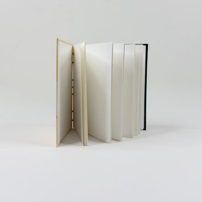 Coptic Stitch Handmade Book - Gold & Black