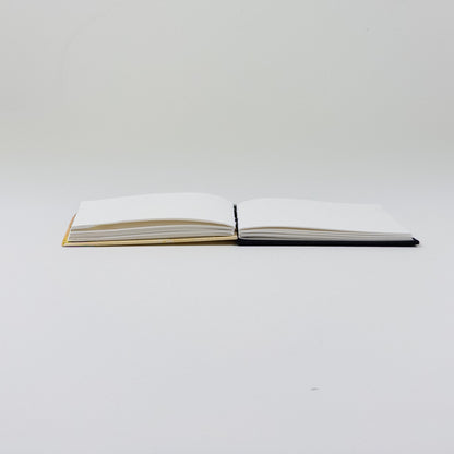 Coptic Stitch Handmade Book - Gold & Black