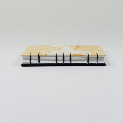 Coptic Stitch Handmade Book - Gold & Black
