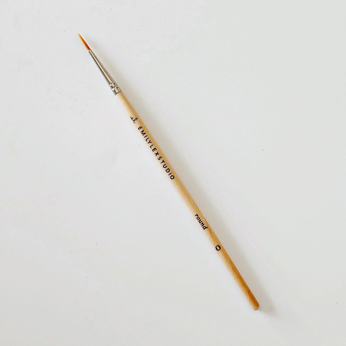 Watercolor paintbrush set of five wood brushes