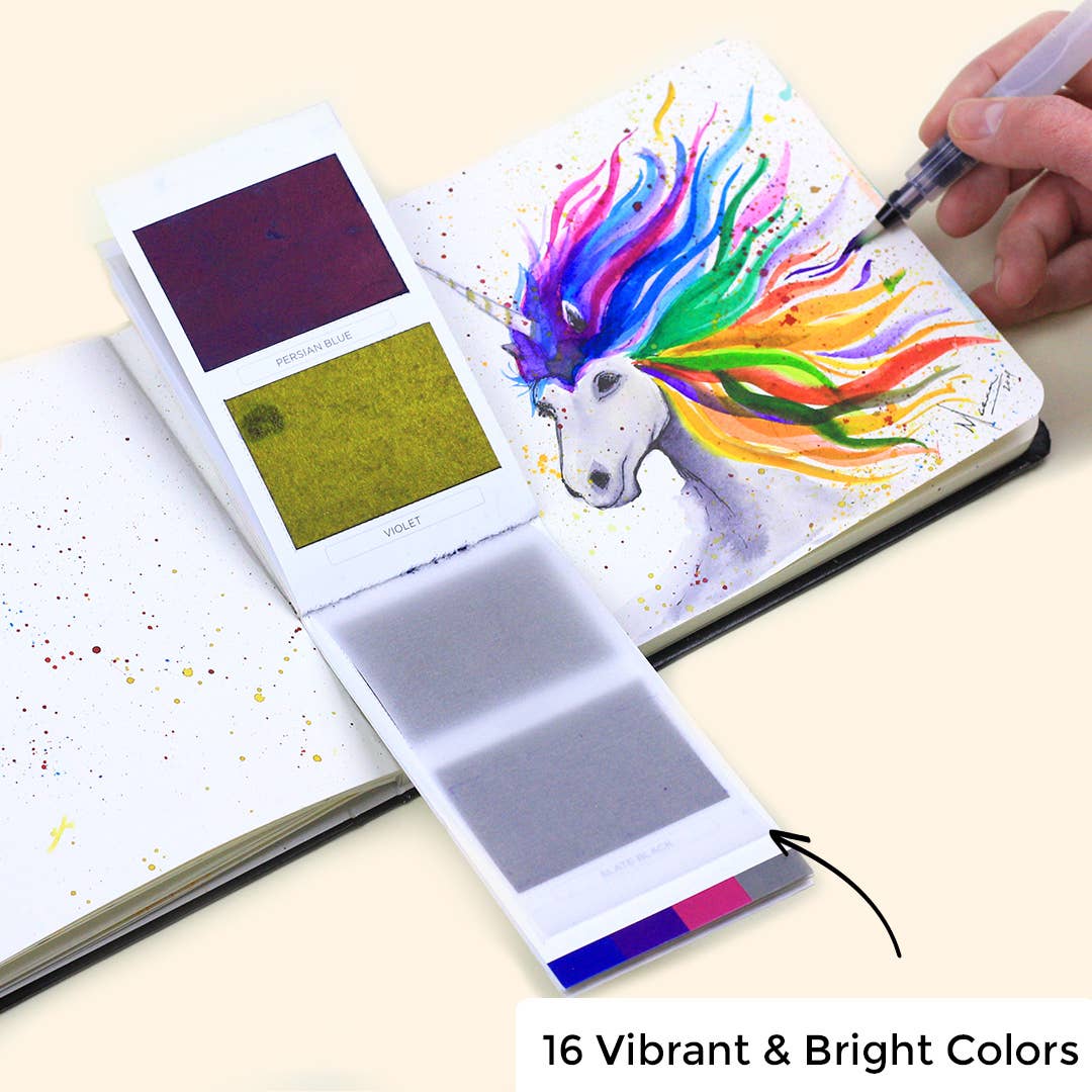 Watercolor Sheets - 16 Handmade Watercolors