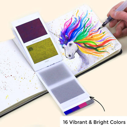 Watercolor Sheets - 16 Handmade Watercolors