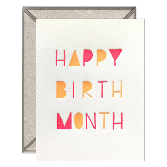 Happy Birth Month - Birthday card