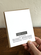 Darker Things - Black Cat LETTERPRESS CARD
