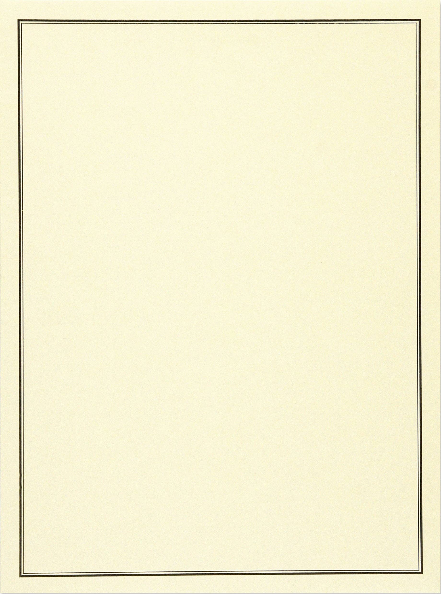 Black & Cream Stationery Set