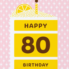Happy 80 Cake Birthday Card