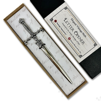 Sword Letter Opener Italian Antique-style-7" Gift Box