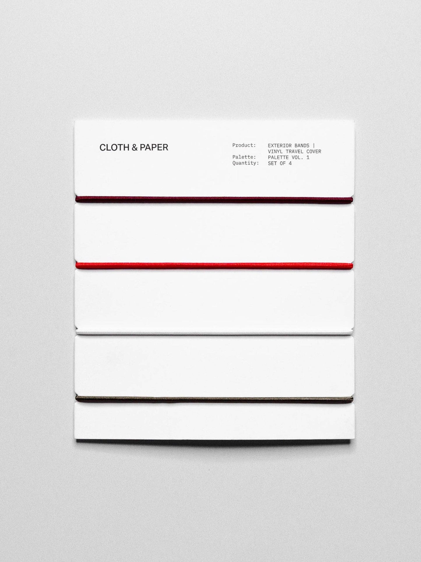 Exterior Bands | Vinyl Travel Cover: Tangent, Matcha, Au Lait, & Café Noir
