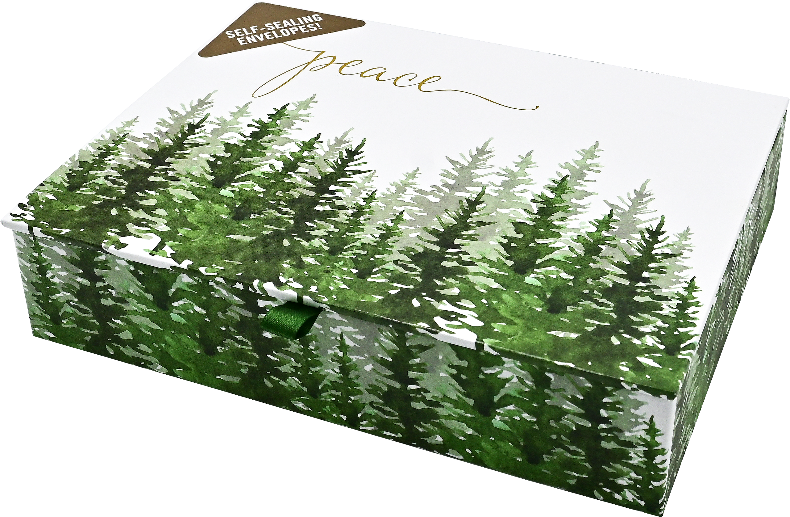 Winter Evergreens Deluxe Boxed Holiday Cards