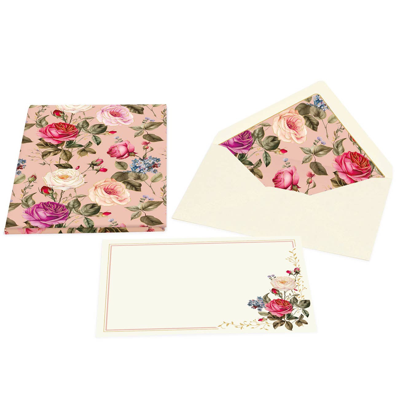 Portfolio Cards Large Size, Note Cards, Italian Stationery: PEACOCK