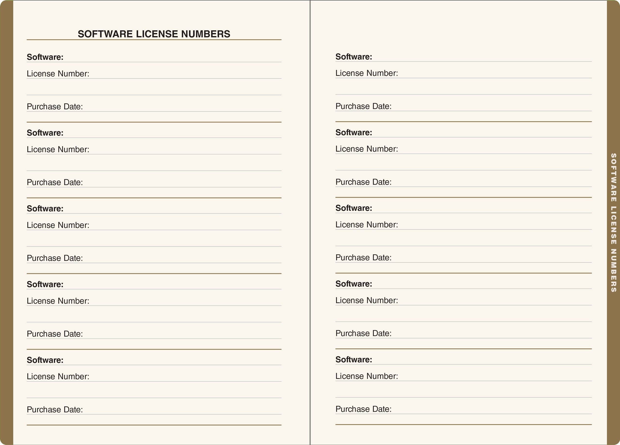 Gilded Floral Large-Format Internet Address & Password Logbook