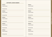 Gilded Floral Large-Format Internet Address & Password Logbook