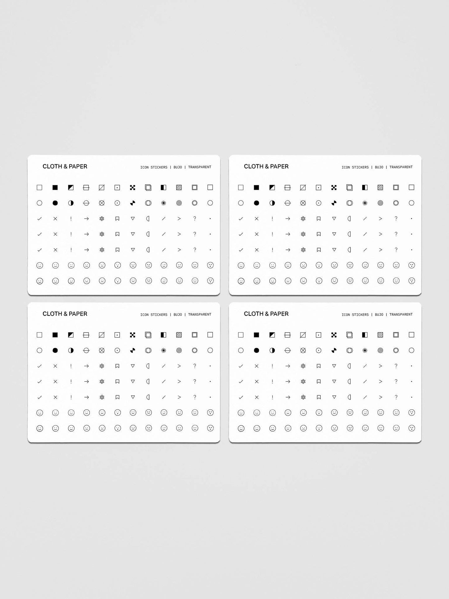 Bujo - Icon Stickers
