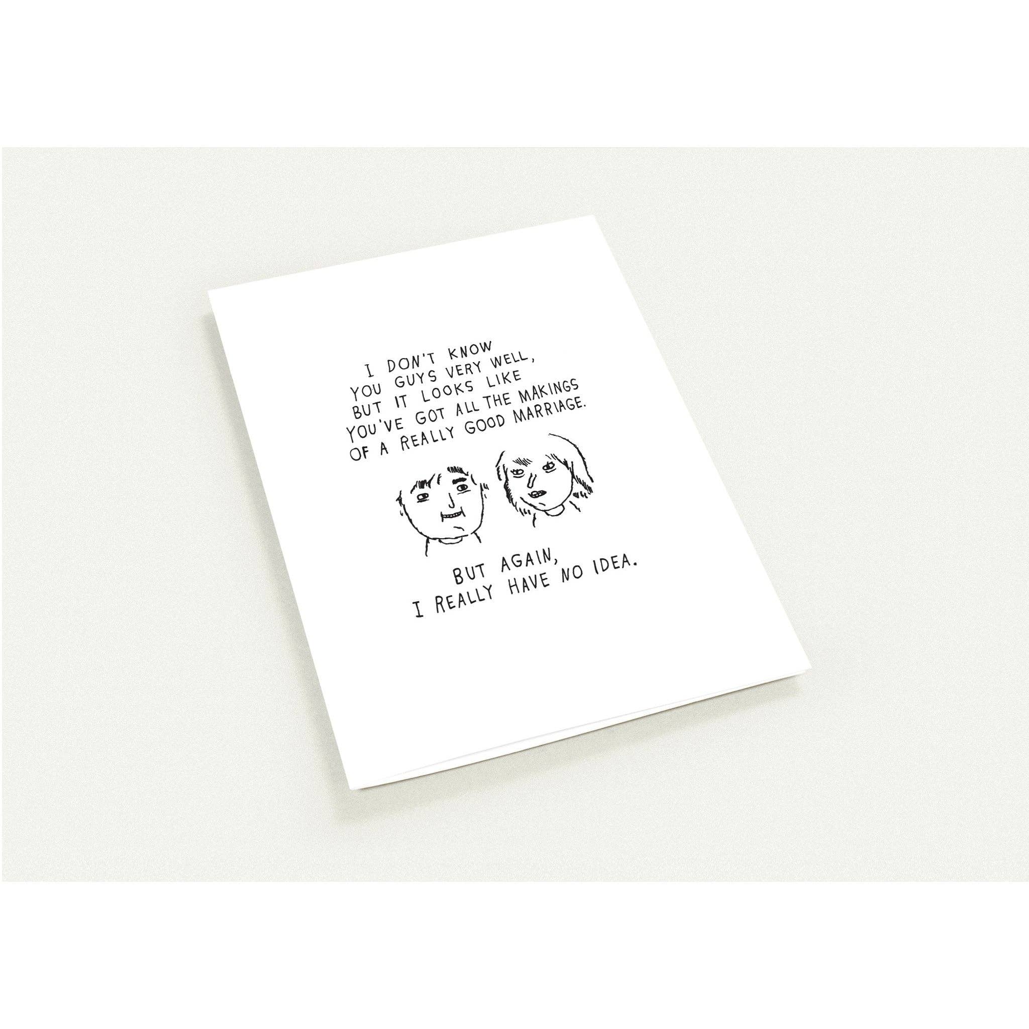 Marriage No Idea