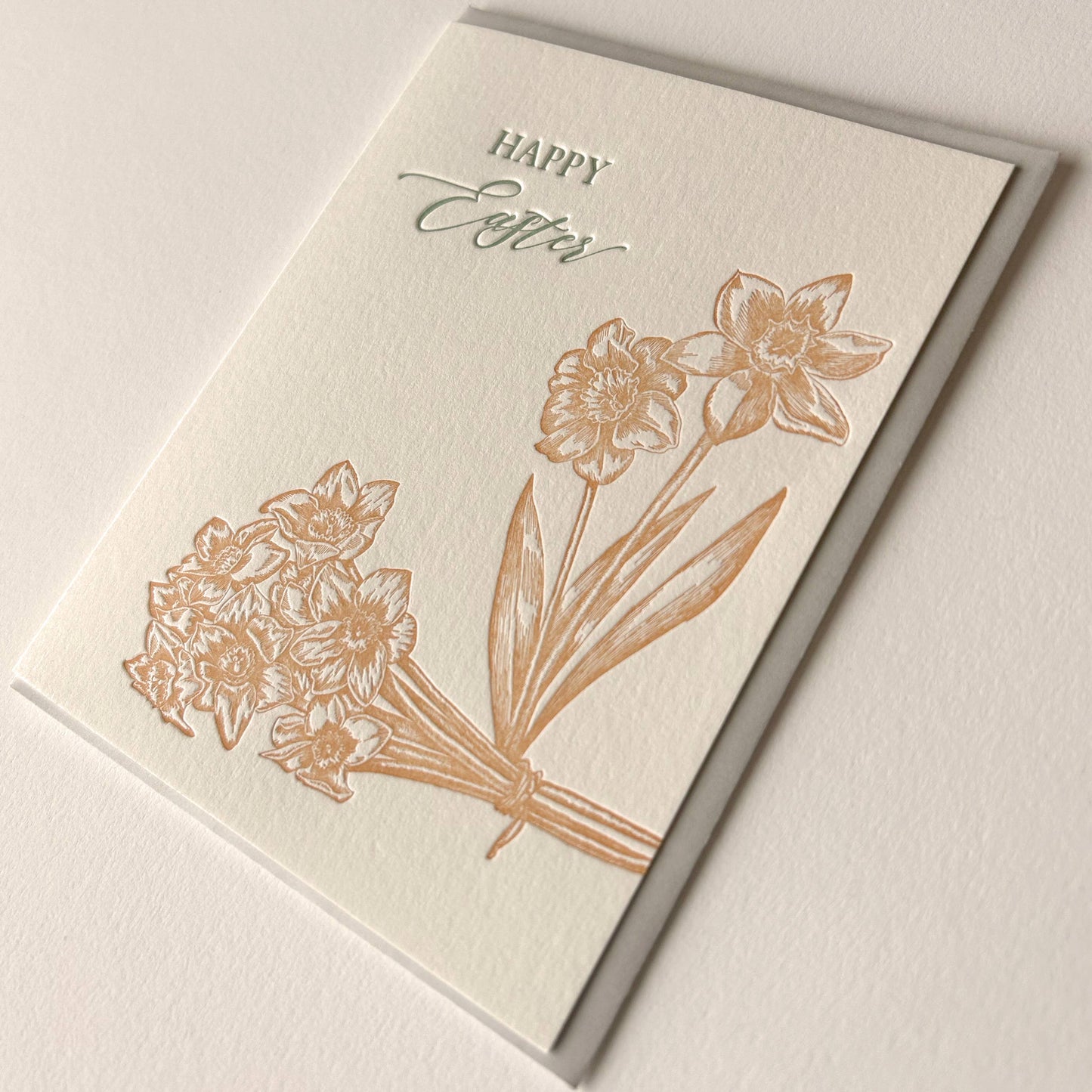Happy Easter Letterpress Greeting Card