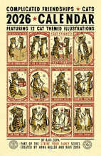 Complicated Friendships Cat 2026 Calendar: 8.5x11