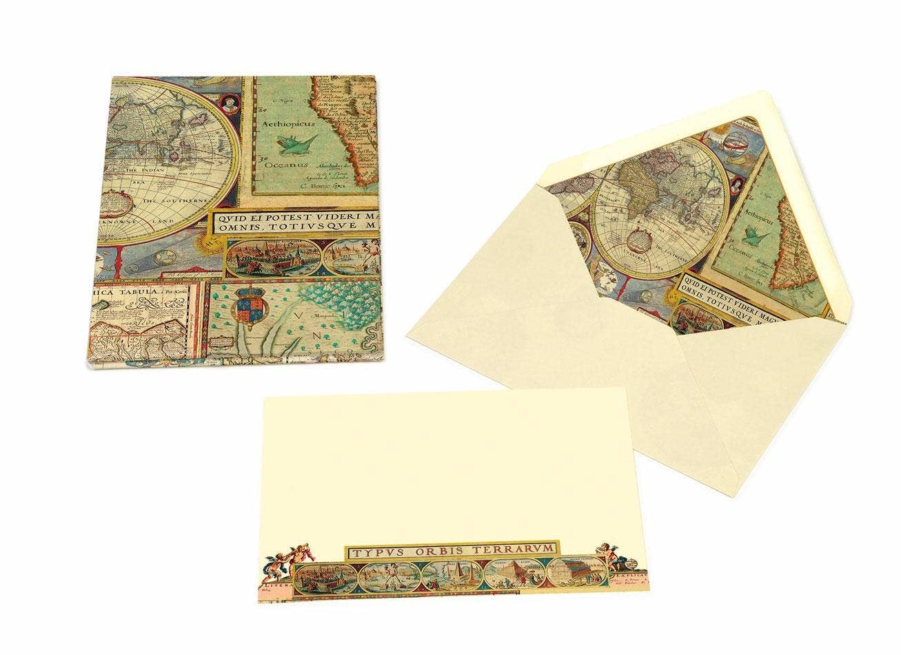 Portfolio Cards Large Size, Note Cards, Italian Stationery: PEACOCK