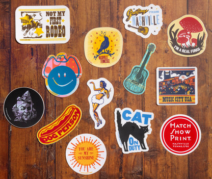 Cat On Duty Sticker