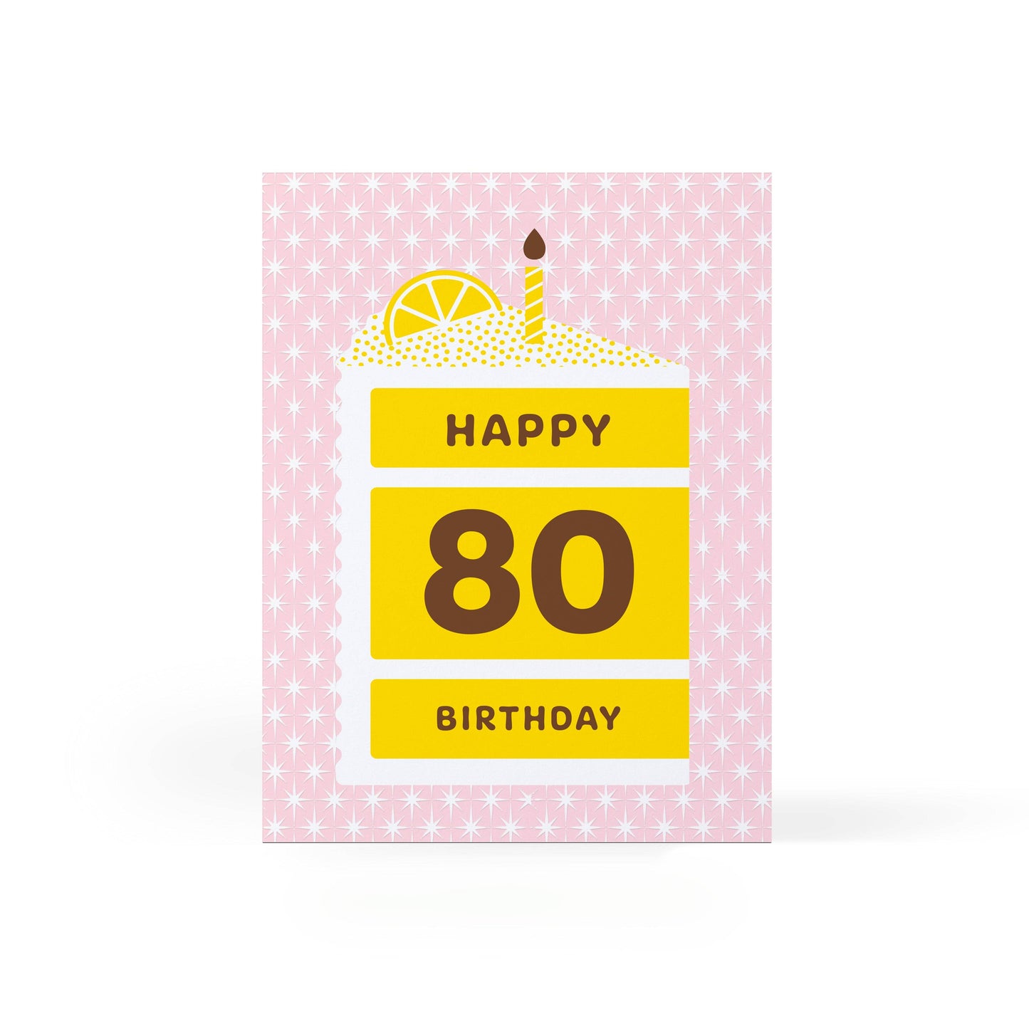 Happy 80 Cake Birthday Card