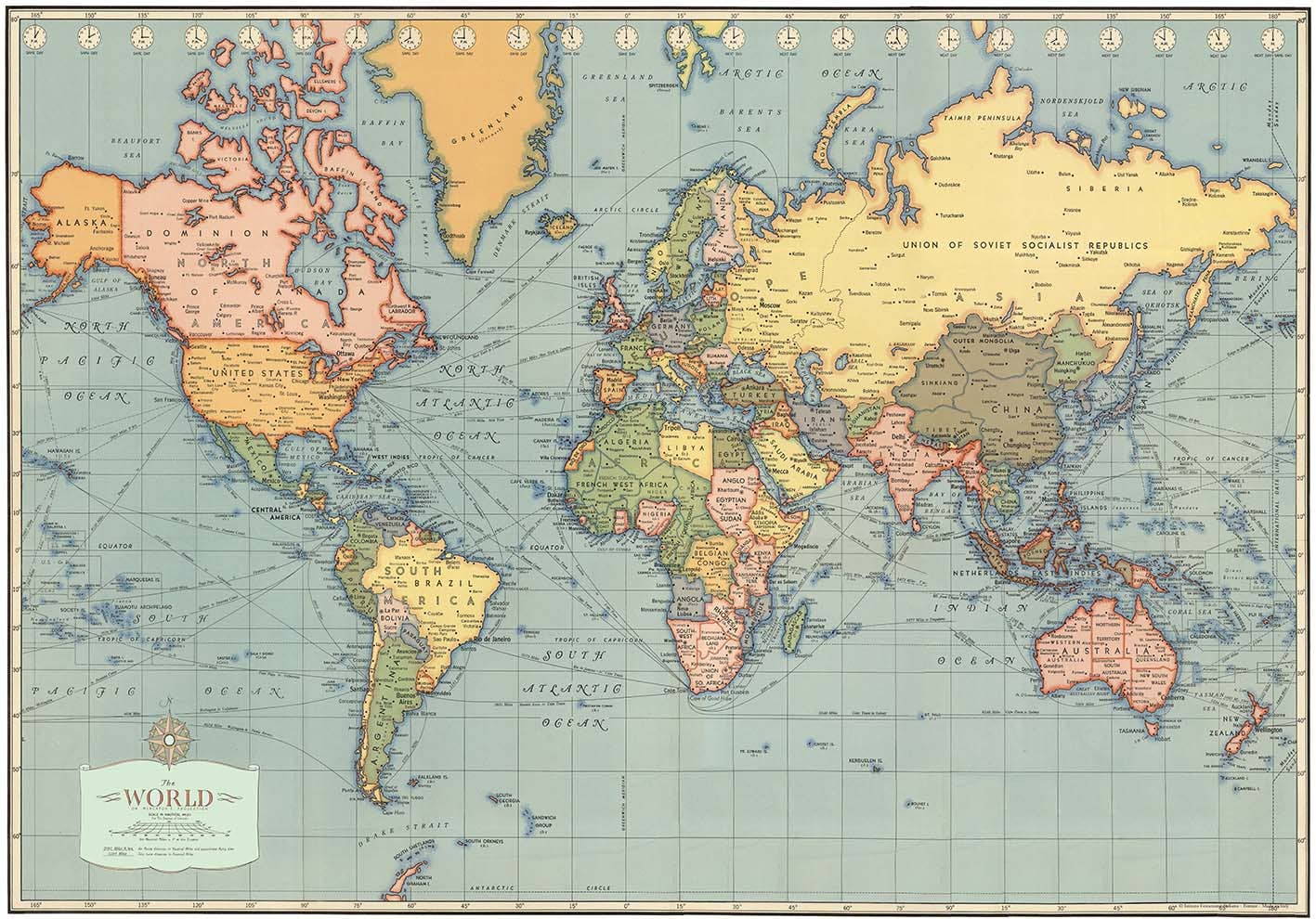 Poster: Modern World Map