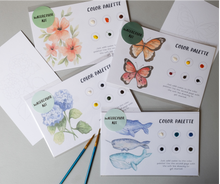 Flower Garden Painting Art Kit with Outline page