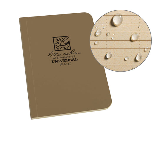 Rite in the Rain 3.5" x 5" Pocket Notebook, Tan