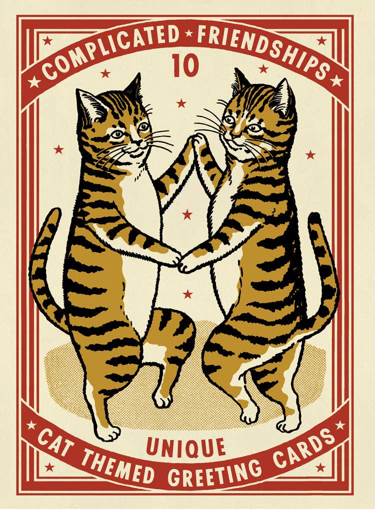 Cat Complicated Friendship Greeting Cards