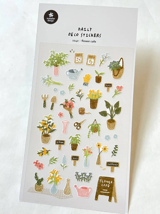 FLOWER CAFE STICKERS