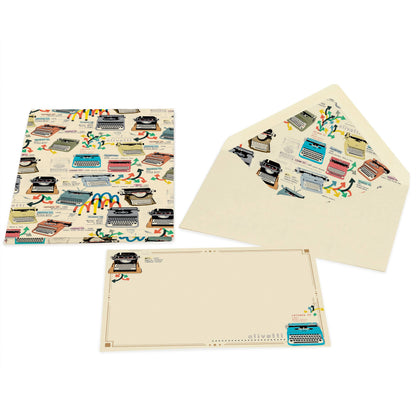 Portfolio Cards Large Size, Note Cards, Italian Stationery: PEACOCK