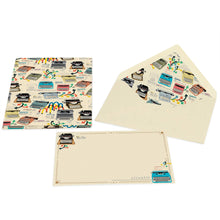 Portfolio Cards Large Size, Note Cards, Italian Stationery: PEACOCK