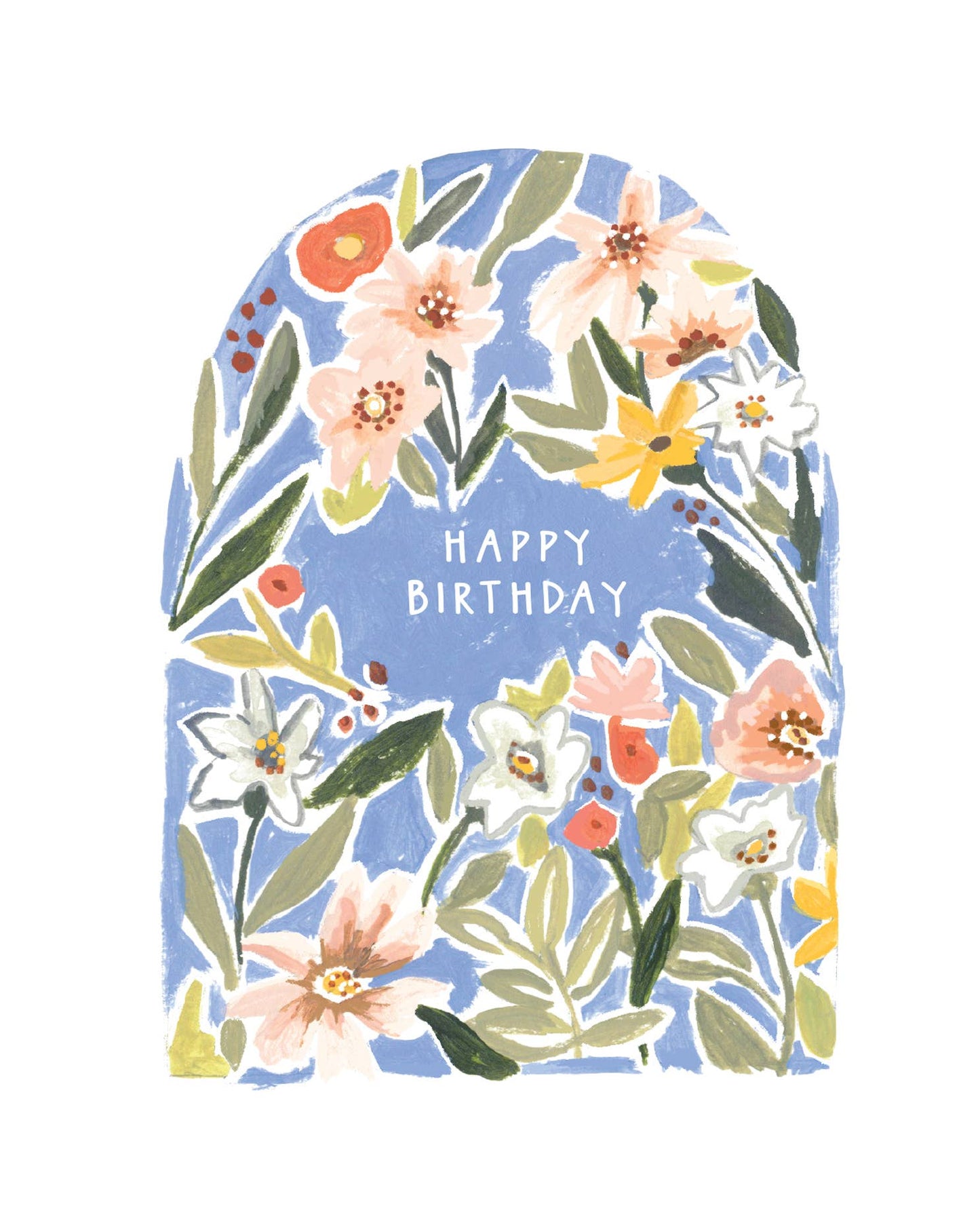 Happy Birthday Floral Arch