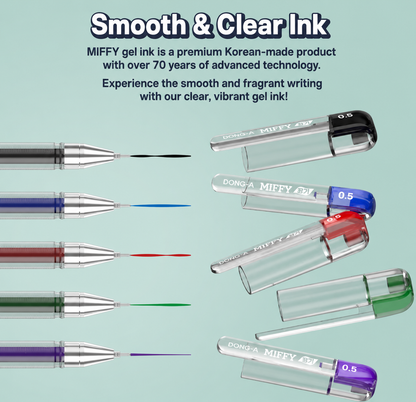 MIFFY Scented Gel Pen  5 Colors SET 0.5mm