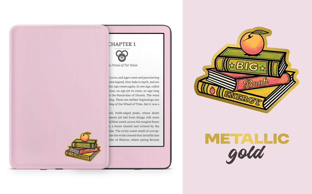 Big Book Energy Gold Sticker