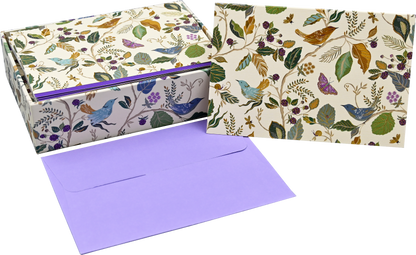 Birds and Berries Note Cards