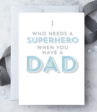 FD03 - Father's Day - Super Hero Dad Greeting Card