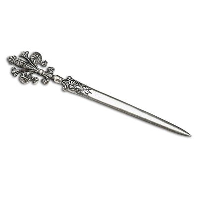 Fleur de Lis Letter Opener Antique-style 7" Gift Box- Made in Italy