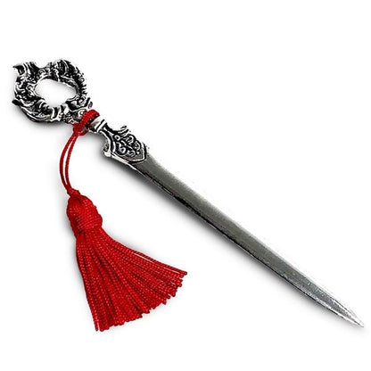 Victorian Letter Opener Antique-style with tassel-7" Gift Box  Made In Italy