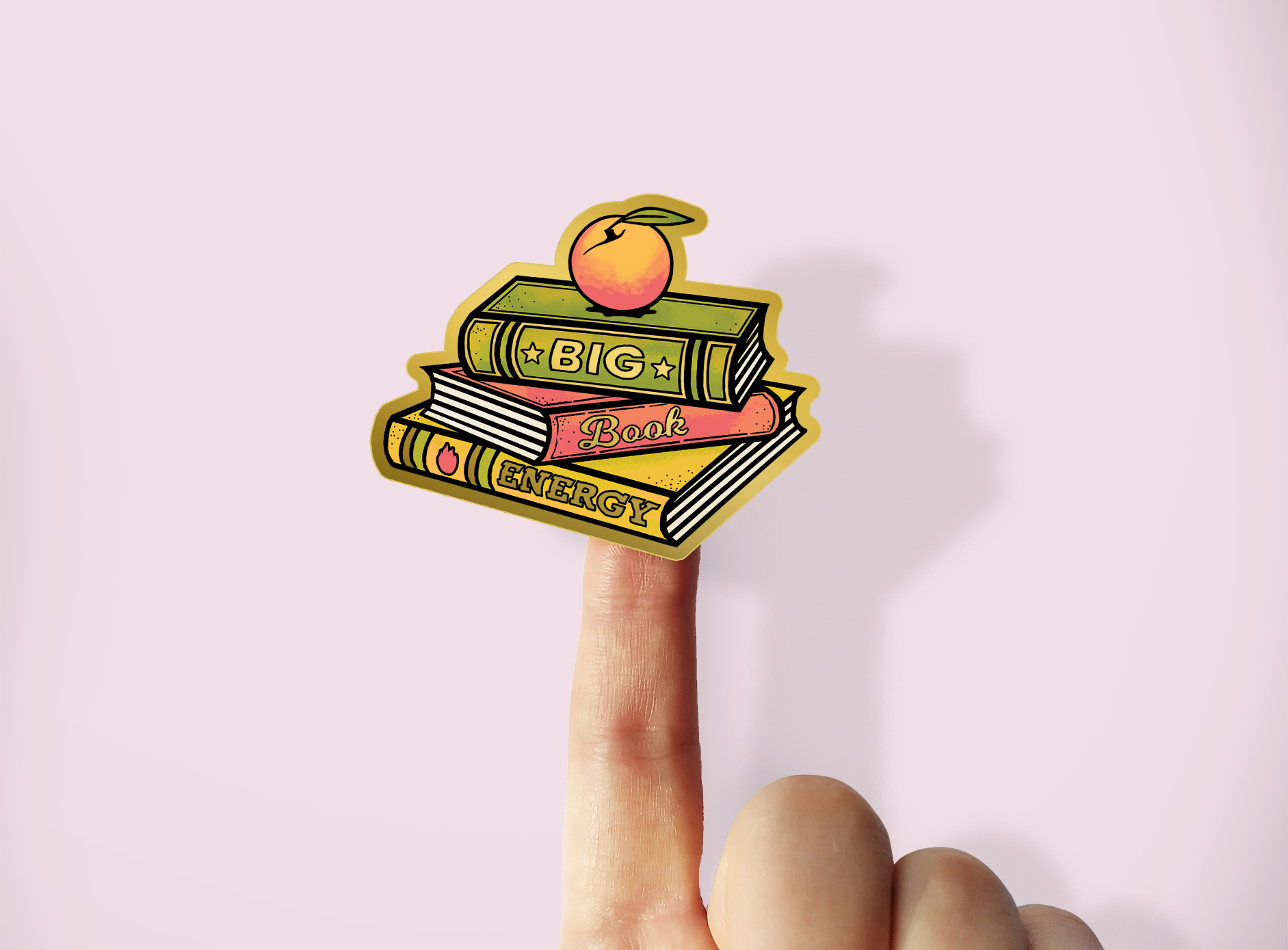 Big Book Energy Gold Sticker
