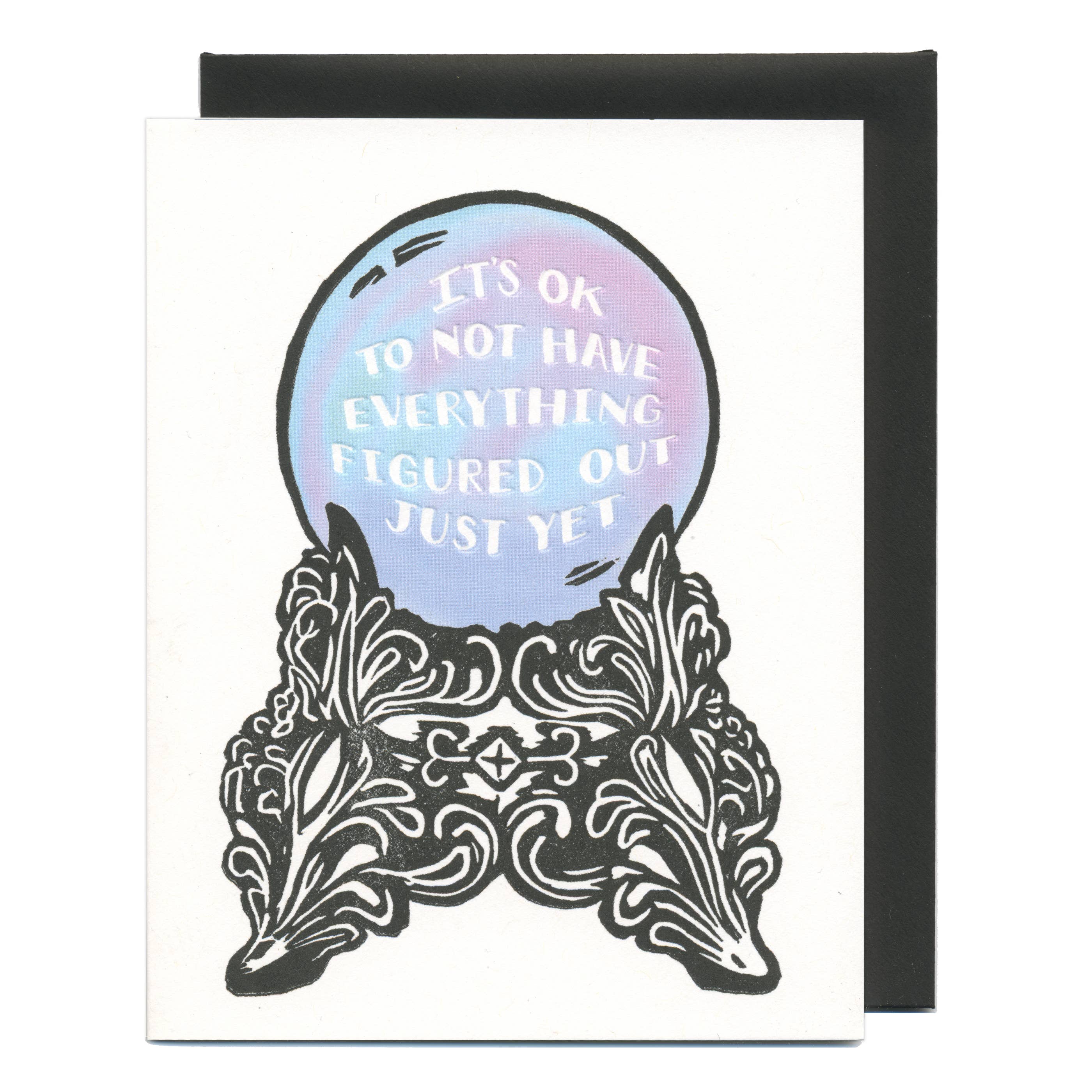 Darker Things - Crystal Ball LETTERPRESS CARD