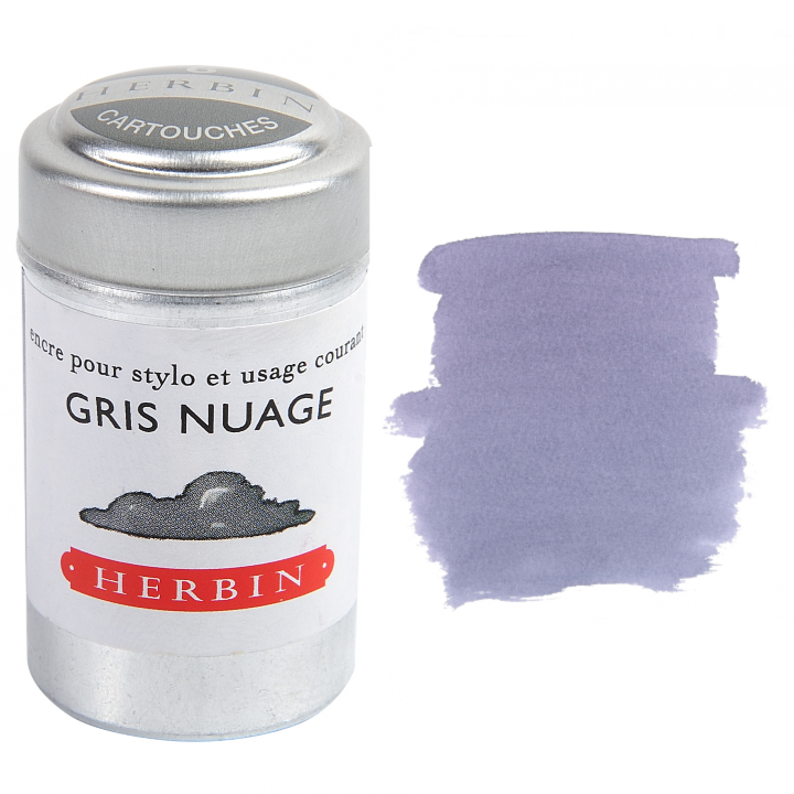 Bleu des Profondeurs (Deep Sea Blue) Fountain Pen Ink Cartridges - Tin of 6