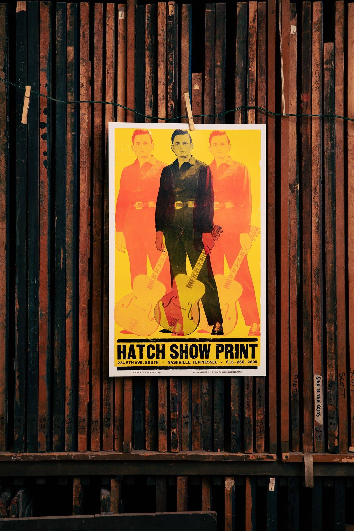 Triple Johnny Cash Poster