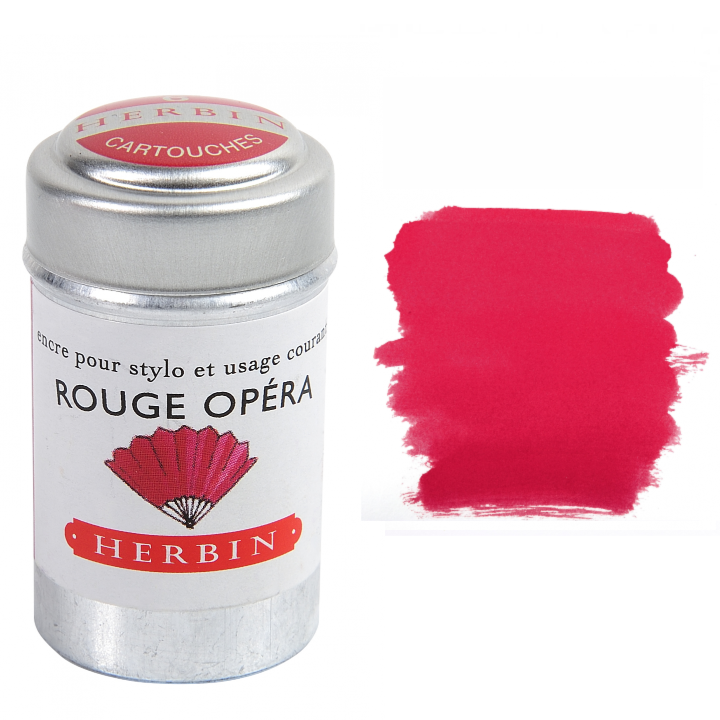 Rose Cyclamen (Pink Cyclamen) Fountain Pen Ink Cartridges - Tin of 6