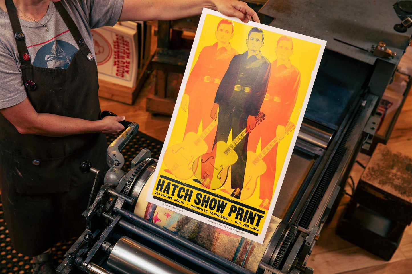 Triple Johnny Cash Poster