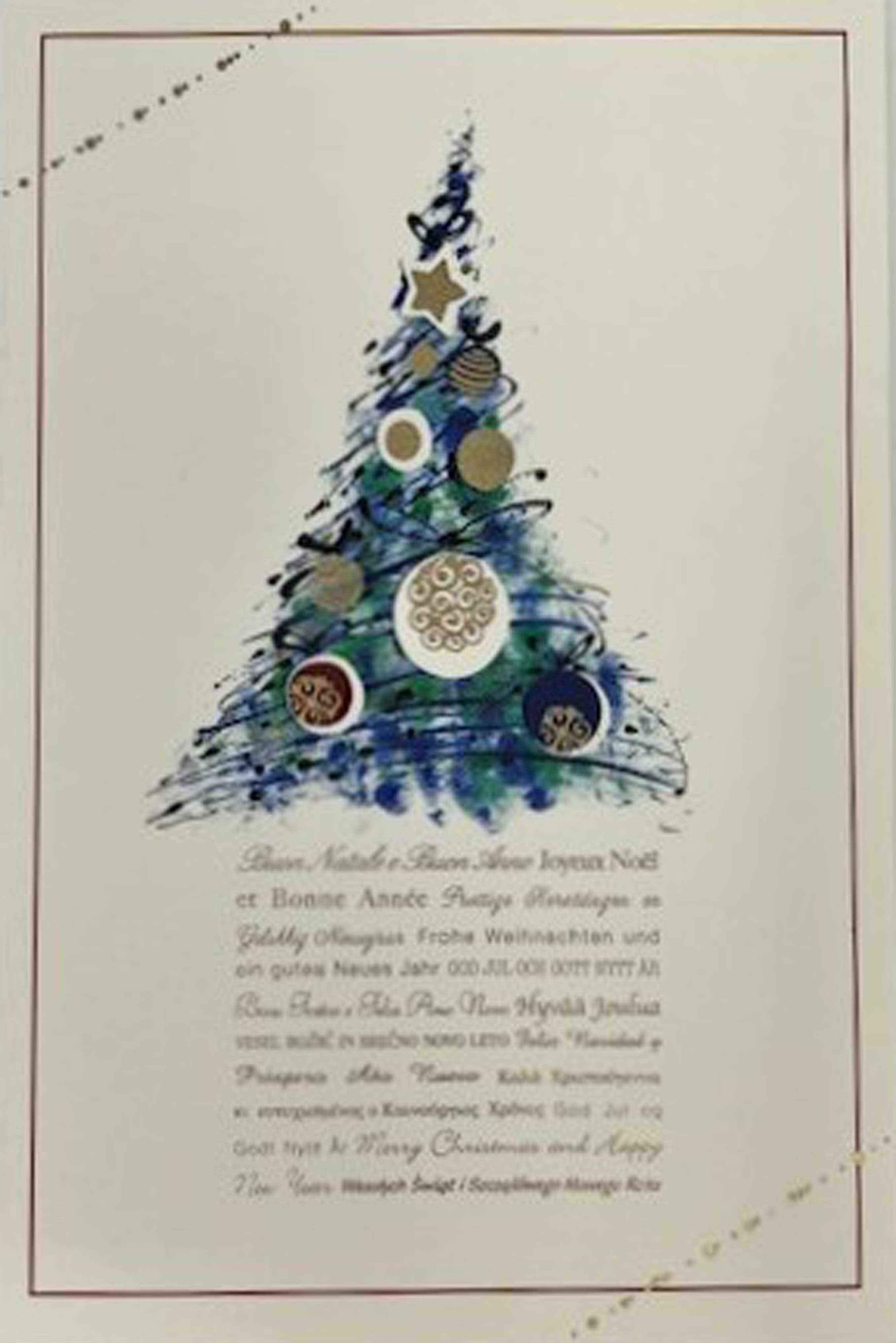 Christmas Cards: Blue Tree