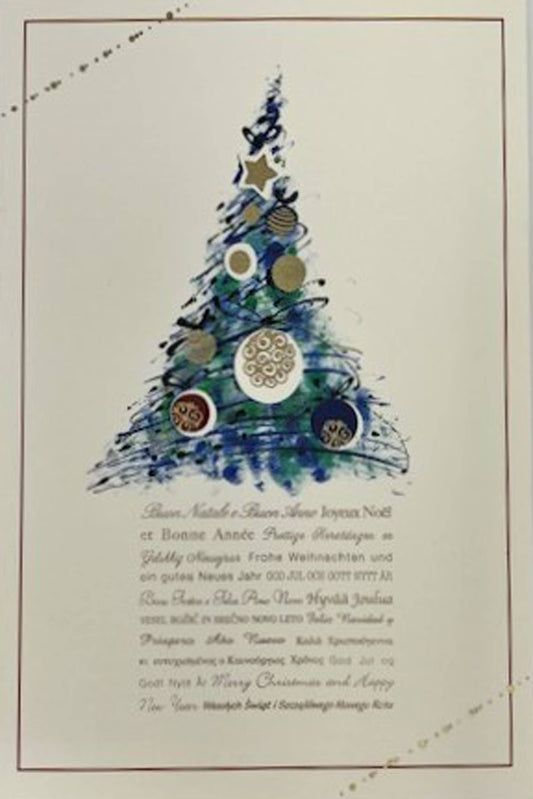 Christmas Cards: Blue Tree