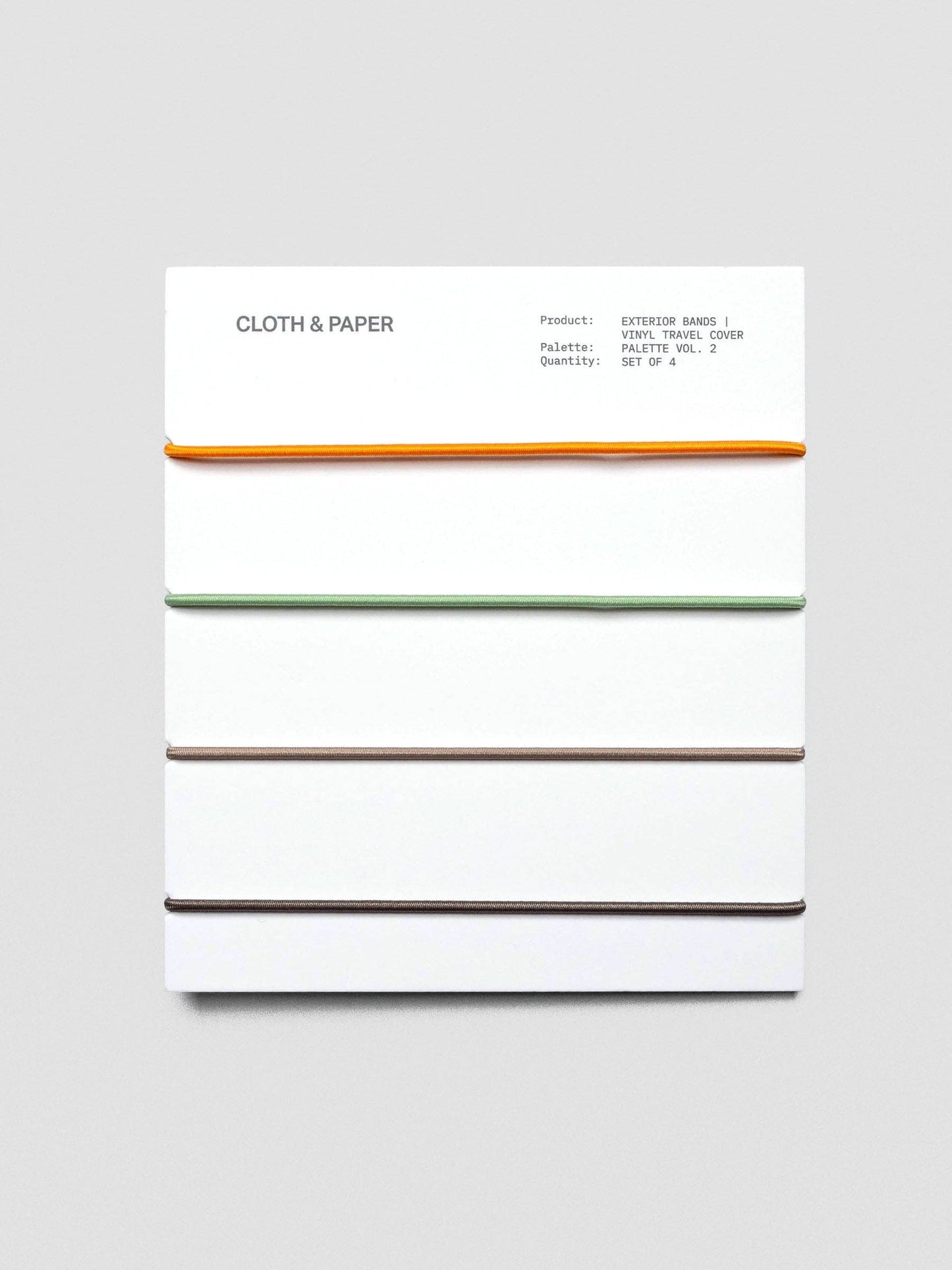 Exterior Bands | Vinyl Travel Cover: Tangent, Matcha, Au Lait, & Café Noir