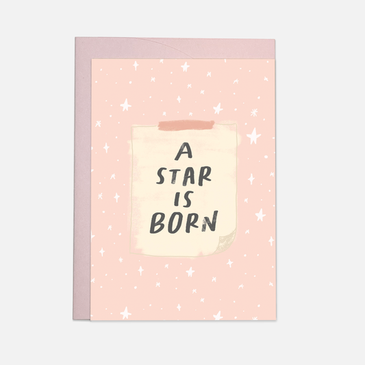 A star is born greeting card: Double