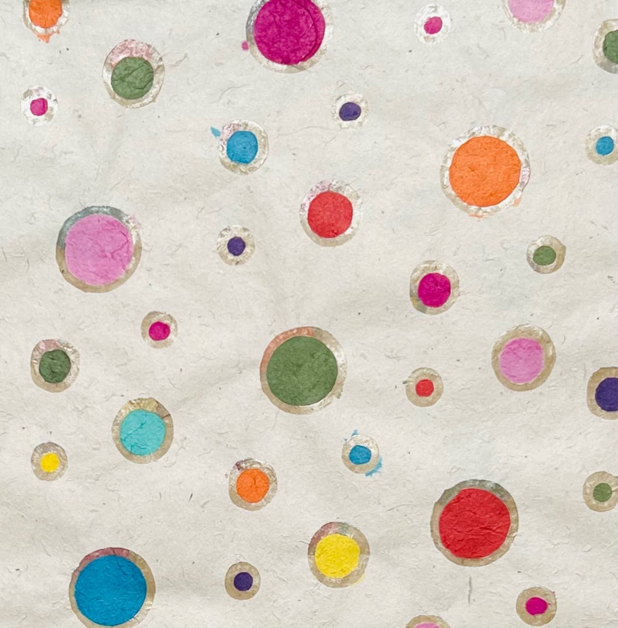 Batik Multi circles, cream