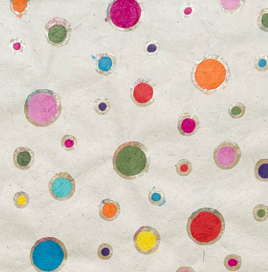 Batik Multi circles, cream